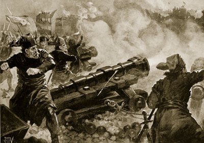 तुर्क द्वारा कांस्टेंटिनोपल की घेराबंदी, &39;हचिन्सन हिस्ट्री ऑफ द नेशंस&39;, c.1915 द्वारा जॉन हैरिस वाल्डा