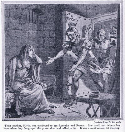उनकी माँ सिल्विया को रोमुलस और रेमस को देखने के लिए बहुत मज़ा आया, c.1950 द्वारा जॉन हैरिस वाल्डा