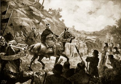 विलियम द कॉन्करर का वेल्स में मार्च द्वारा जॉन हैरिस वाल्डा