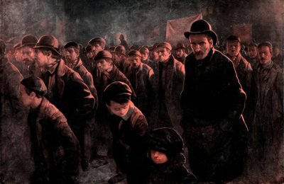 बेरोजगार - जे। हसाल - ड्राइंग, सी। 1911 द्वारा जॉन हसाल