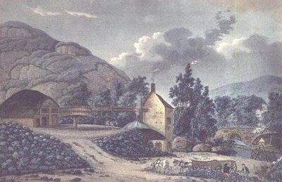 कोल वर्क्स - साउथ वेल्स के ग्लैमरगनशायर में नीथ के पास का एक दृश्य द्वारा जॉन हैसेल
