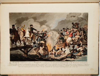 फ्रांसीसी सेना ने नवंबर 1812, 1813 में बेरेज़िना को पार किया द्वारा जॉन हैसेल