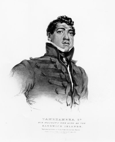 तेममेहा II, महामहिम सैंडविच द्वीप के राजा, 1824 द्वारा जॉन हेटर