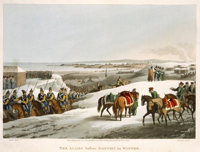 विंटर में डेंट्ज़िक से पहले सहयोगी, मैथ्यू डबबर्ग (fl.1813-20) ने &39;ऐतिहासिक, सैन्य और नौसेना उपाख्यानों&39;, पब से उत्कीर्ण किया। एडवर्ड ओरमे (1774-c.1820) 1818 (एक्वाटिंट) द्वारा द्वारा जॉन हीविसाइड क्लार्क