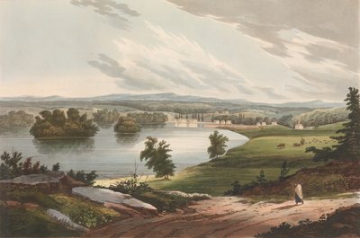 हडसन रिवर पोर्टफोलियो का फोर्ट एडवर्ड नंबर 10, 1822-23। द्वारा जॉन हिल