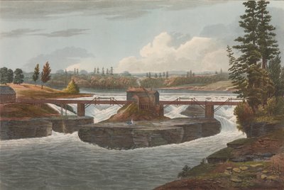 द हडसन रिवर पोर्टफोलियो का ग्लेन्स फॉल्स नंबर 6, 1822। द्वारा जॉन हिल