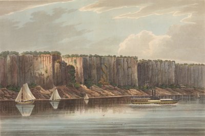 द हडसन रिवर पोर्टफोलियो का पालिसेड्स नंबर 19, 1823-24। द्वारा जॉन हिल