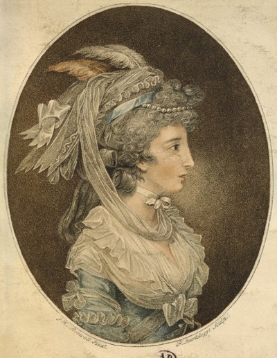 अंग्रेजी केश, फ्रांसेस्को बार्टोलोजी (1727-1815) (रंग उत्कीर्णन) द्वारा जॉन होजेस बेनवेल