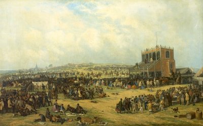 रेस (नॉटिंघम दौड़) से पहले, 1865 द्वारा जॉन हॉलैंड
