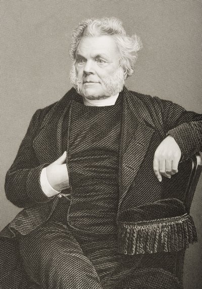 जॉन एंगेल जेम्स (1785-1859) ने लंदन के 1860 में प्रकाशित &39;द ड्रॉइंग-रूम ऑफ एमिनेंट पर्सन्स, वॉल्यूम 2&39; के एक फोटोग्राफ से डीजे पाउंड द्वारा उत्कीर्ण किया द्वारा जॉन जाबेज एडविन पैस्ले मयाल