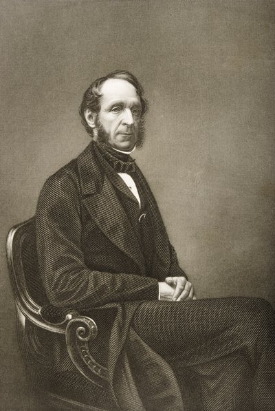 रॉबर्ट ग्रॉसवेनर (1801-93) ने लंदन के 1860 में प्रकाशित &39;द ड्रॉइंग-रूम ऑफ एमिनेंट पर्सनजेज, वॉल्यूम 2&39; के एक फोटोग्राफ से डीजे पाउंड द्वारा उत्कीर्ण किया द्वारा जॉन जाबेज एडविन पैस्ले मयाल