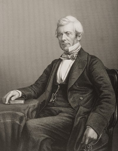 विलियम चेम्बर्स (1800-83) ने लंदन के 1860 में प्रकाशित &39;द ड्रॉइंग-रूम ऑफ एमिनेंट पर्सन्स, वॉल्यूम 2&39; से एक तस्वीर से डीजे पाउंड को उकेरा। द्वारा जॉन जाबेज एडविन पैस्ले मयाल