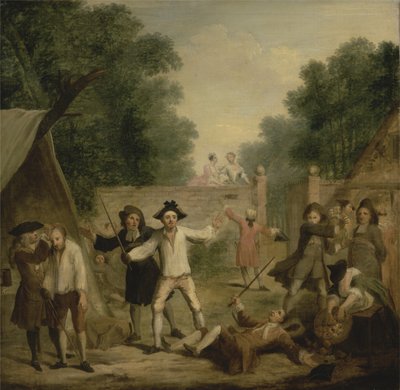 होब डिफेंस, c.1725 (कैनवास पर तेल) द्वारा जॉन लैगुएरे