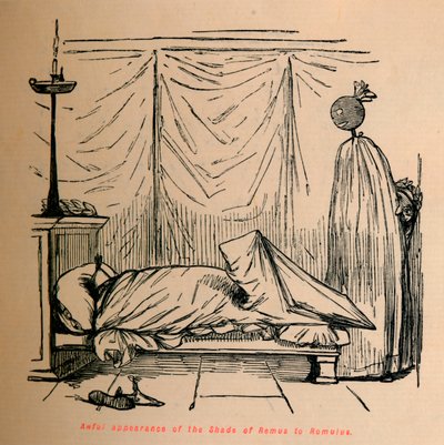 1852 में रोमुलस के शेड ऑफ़ द शेउड की शानदार उपस्थिति द्वारा जॉन लीचो