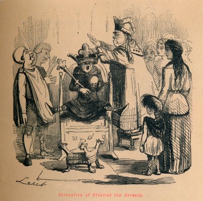 Ethelred की पहले से ही कोरोनेशन, c1860, c1860 द्वारा जॉन लीचो