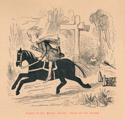 सर वाल्टर टायरेल की उड़ान। पीरियड का घोड़ा, c1860, c1860 द्वारा जॉन लीचो