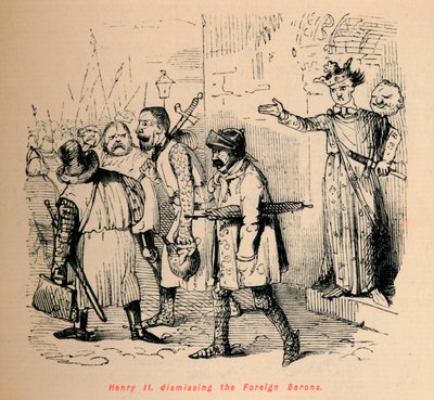 हेनरी द्वितीय। विदेशी बैरनों को खारिज करना, c1860, c1860 द्वारा जॉन लीचो