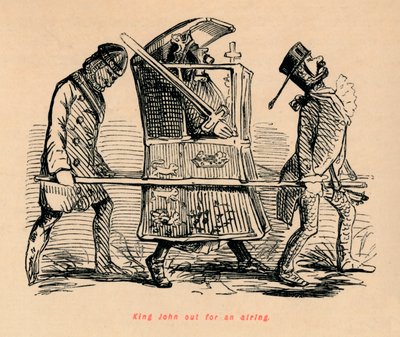 किंग जॉन एक प्रसारण के लिए बाहर, c1860, c1860 द्वारा जॉन लीचो