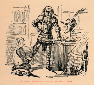 मिस्टर ओवेन ग्लेनडावर अपने भरोसेमंद क्लर्क, c1860, c1860 द्वारा सशस्त्र द्वारा जॉन लीचो