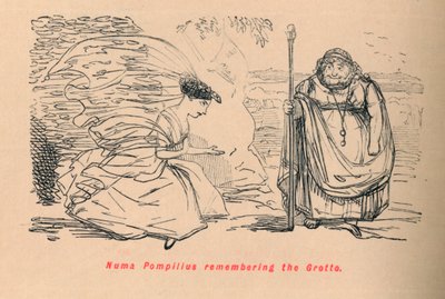 नुमा पोम्पिलियस ग्रूटो को याद करते हुए, 1852 द्वारा जॉन लीचो
