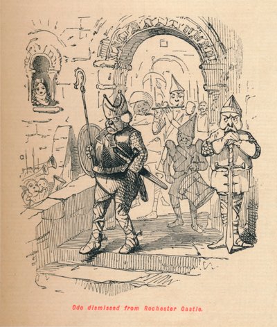 ओडो ने रोचेस्टर कैसल, c1860, c1860 से खारिज कर दिया द्वारा जॉन लीचो