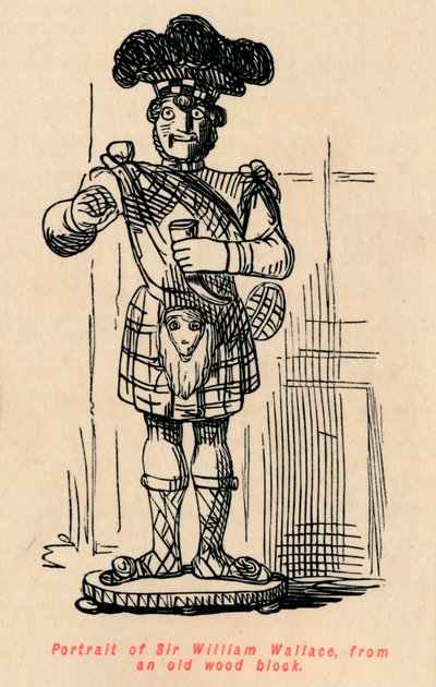 सर विलियम वालेस का पोर्ट्रेट, एक पुराने लकड़ी के ब्लॉक से, c1860, c1860 द्वारा जॉन लीचो
