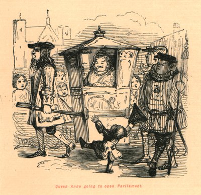 महारानी ऐनी संसद खोलने जा रही हैं, 1897। द्वारा जॉन लीचो
