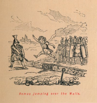 रेम्स जंपिंग द वॉल, 1852 द्वारा जॉन लीचो