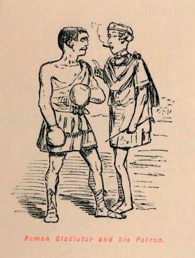 रोमन ग्लेडिएटर और उनके संरक्षक, 1852 द्वारा जॉन लीचो