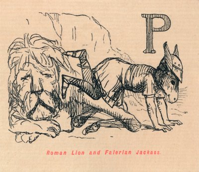 रोमन शेर और फलेरियन जैकस, 1852 द्वारा जॉन लीचो