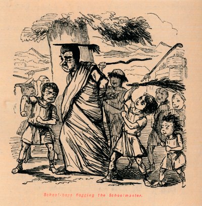 स्कूल-लड़कों ने स्कूली छात्र को जमकर पीटा, 1852 द्वारा जॉन लीचो