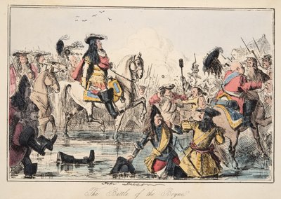 द कॉमिक हिस्ट्री ऑफ़ द बॉय से पब ऑफ़ द बॉयने, पब। 1864 (हाथ के रंग का नक़्क़ाशी) द्वारा जॉन लीचो