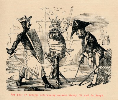 हेनरी III और डी बर्घ के बीच इंटरसेप्टर ऑफ़ द चेस्टर, c1860, c1860 द्वारा जॉन लीचो