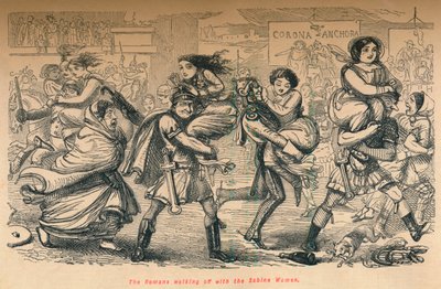 रोमियों सबीन महिलाओं के साथ, 1852 में चले गए द्वारा जॉन लीचो