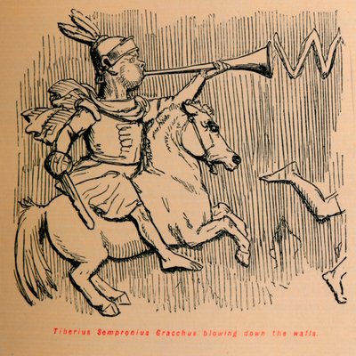 Tiberius जूलियस अलेक्जेंडर दीवारों नीचे बह, 1852 द्वारा जॉन लीचो