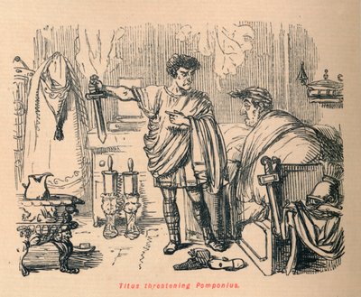 टाइटस धमकी Pomponins, 1852 द्वारा जॉन लीचो