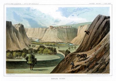 मारिया नदी, मोंटाना, संयुक्त राज्य अमेरिका, 1856। द्वारा जॉन मिक्स स्टेनली