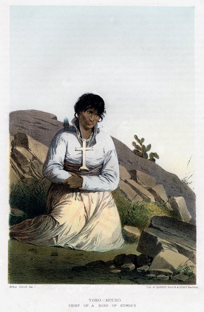 टोरो-मुचो, Kioways के एक प्रमुख, 1856। द्वारा जॉन मिक्स स्टेनली