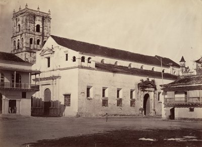 उष्णकटिबंधीय दृश्य, कैथेड्रल, कार्टाजेना, 1871। द्वारा जॉन मोरानी