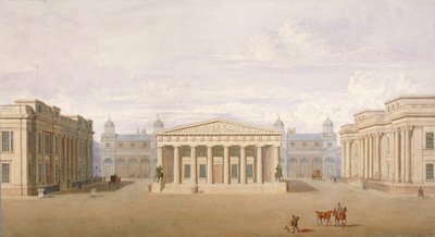 ट्राफलगर स्क्वायर, वेस्टमिंस्टर, लंदन, 1828 द्वारा जॉन नैश