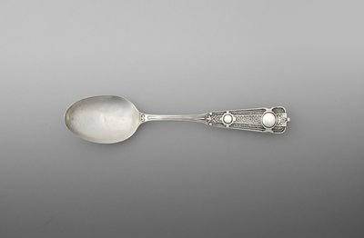चम्मच (जोड़ी में से एक), c.1860-90 (चांदी) द्वारा जॉन आर। वेंडेट