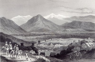 बाला हिसार से कैबुल, जे। स्टीफनसन द्वारा उत्कीर्ण, c.1870 द्वारा जॉन रामेज