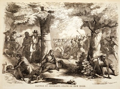 ओरिस्कनी की लड़ाई, न्यूयॉर्क राज्य, पब। 1867 द्वारा जॉन रूबेन चैपिन