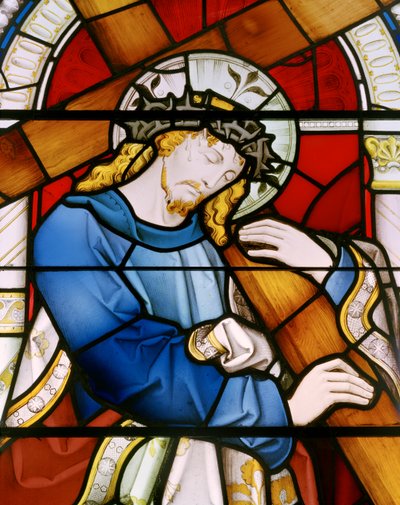 Dolgellau, St Mary, Clayton & Bell, John Richard Clayton (1827-1913), क्राइस्ट को 1864 में पार करते हुए द्वारा जॉन रिचर्ड क्लेटन