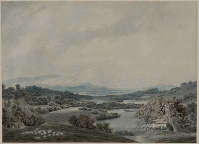 इतालवी लैंडस्केप, सी। 1790-1792। द्वारा जॉन रॉबर्ट कोज़ेंस