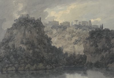 नेमी झील पर, c.1780-83 (कागज पर ग्रेफाइट और डब्ल्यू - सी) द्वारा जॉन रॉबर्ट कोज़ेंस