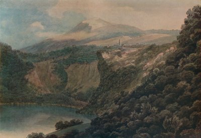 नेमी की झील और शहर, 1778 द्वारा जॉन रॉबर्ट कोज़ेंस