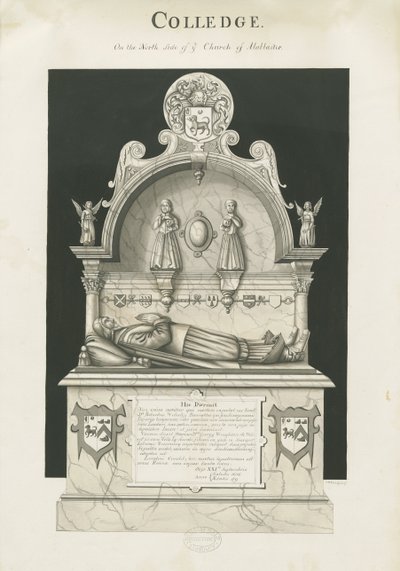 Colwich - रॉबर्ट वॉल्स्ले का मकबरा: सीपिया ड्राइंग, एनडी [सी 1837] द्वारा जॉन रॉबर्ट फर्नीफ