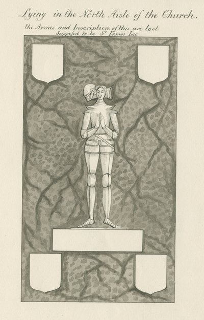 स्टोन - ब्रास फिगर [सर जेम्स ली]: पेन एंड वॉश ड्रॉइंग, एन डी [१९वां सेंट] (ड्राइंग) द्वारा जॉन रॉबर्ट फर्नीफ