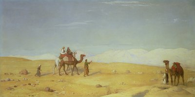 1866 में सिनाई रेगिस्तान में मूसा की घाटी द्वारा जॉन रोजर्स हर्बर्ट